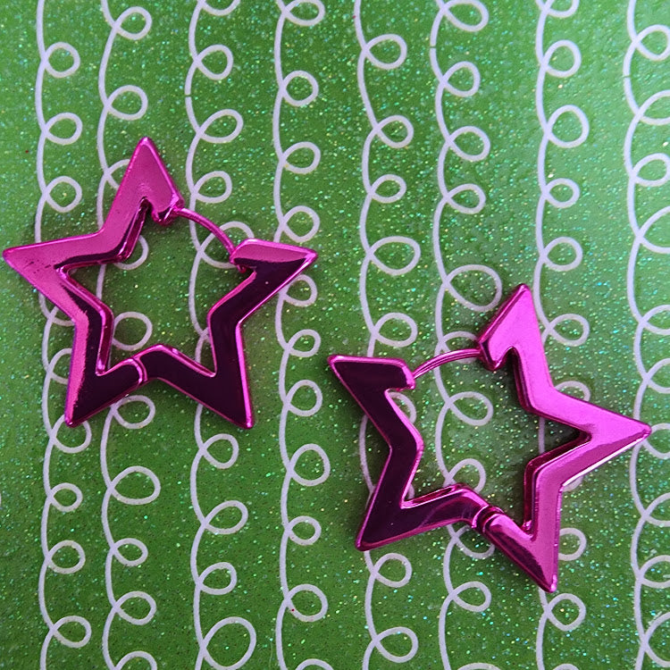 Paparazzi ♥ In A Galaxy STAR, STAR Away - Pink ♥  Earrings