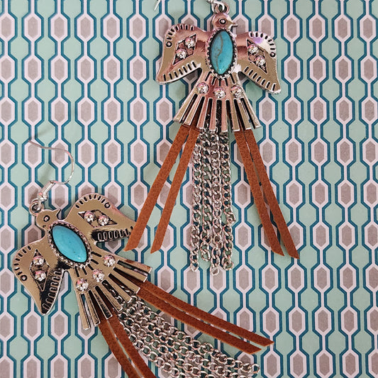 Paparazzi ♥ Southwestern Selfie - Blue ♥  Earrings