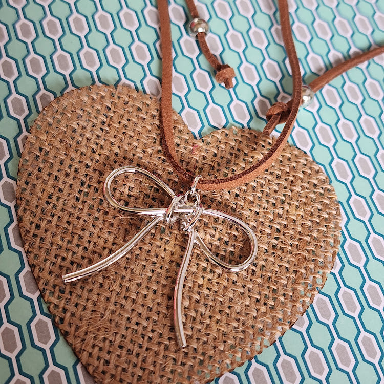 Paparazzi ♥ Bolo Bow - Brown ♥  Necklace