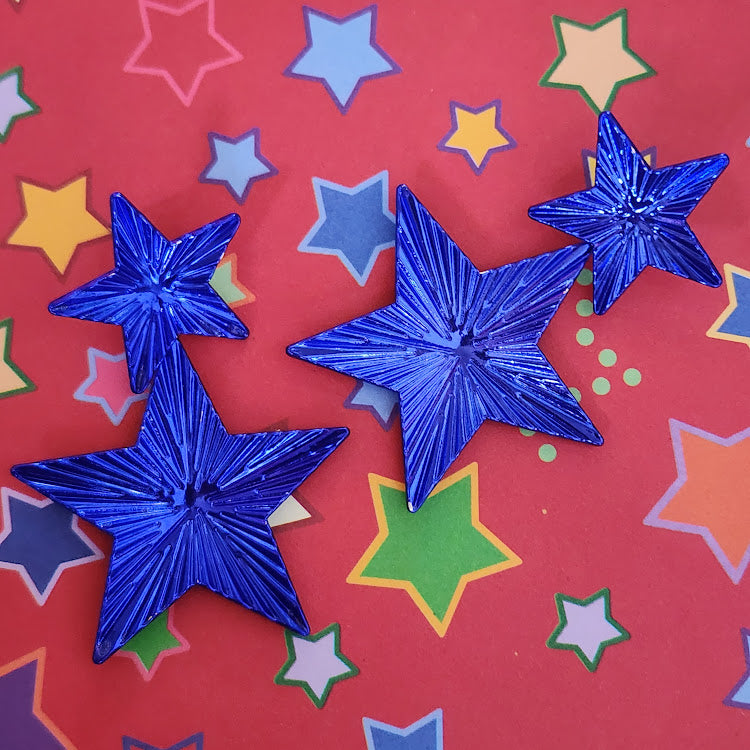 Paparazzi ♥ Patriotic Promise - Blue ♥  Post Earrings