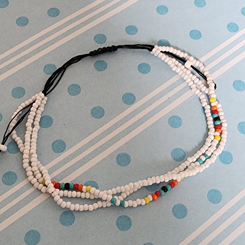 Paparazzi ♥ Basecamp Boyfriend - White ♥  Bracelet