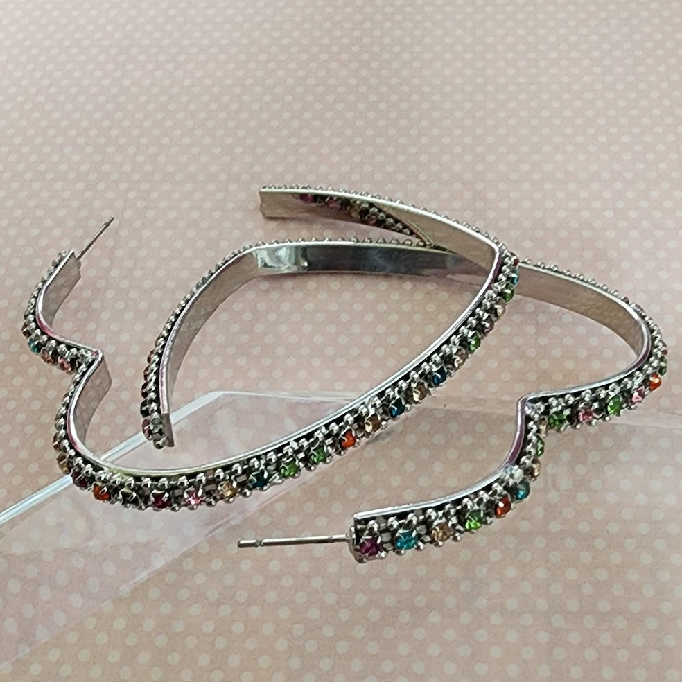 Paparazzi ♥ Halftime Hearts - Multi ♥  Earrings