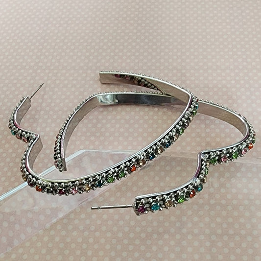 Paparazzi ♥ Halftime Hearts - Multi ♥  Earrings