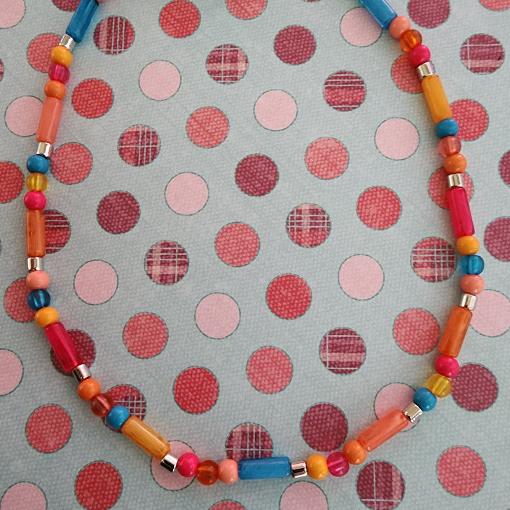 Paparazzi ♥ Beaded Beginner - Orange ♥  Necklace