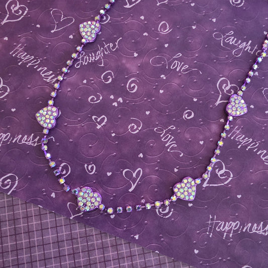 Paparazzi ♥ Homecoming Hearts - Purple ♥  Necklace