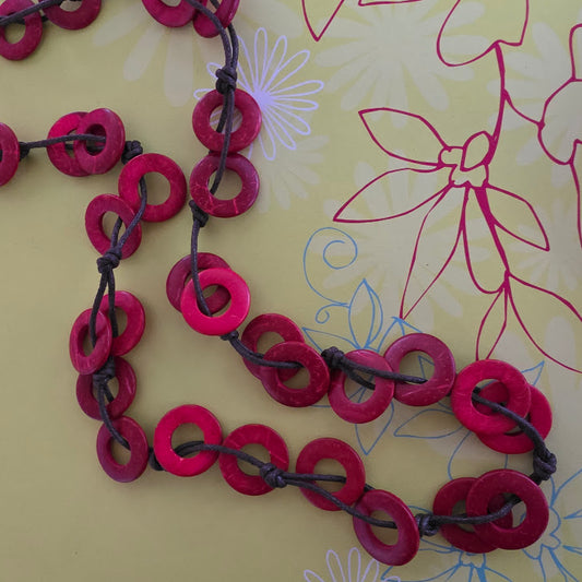 Paparazzi ♥ Waikiki Winds - Red ♥ Necklace