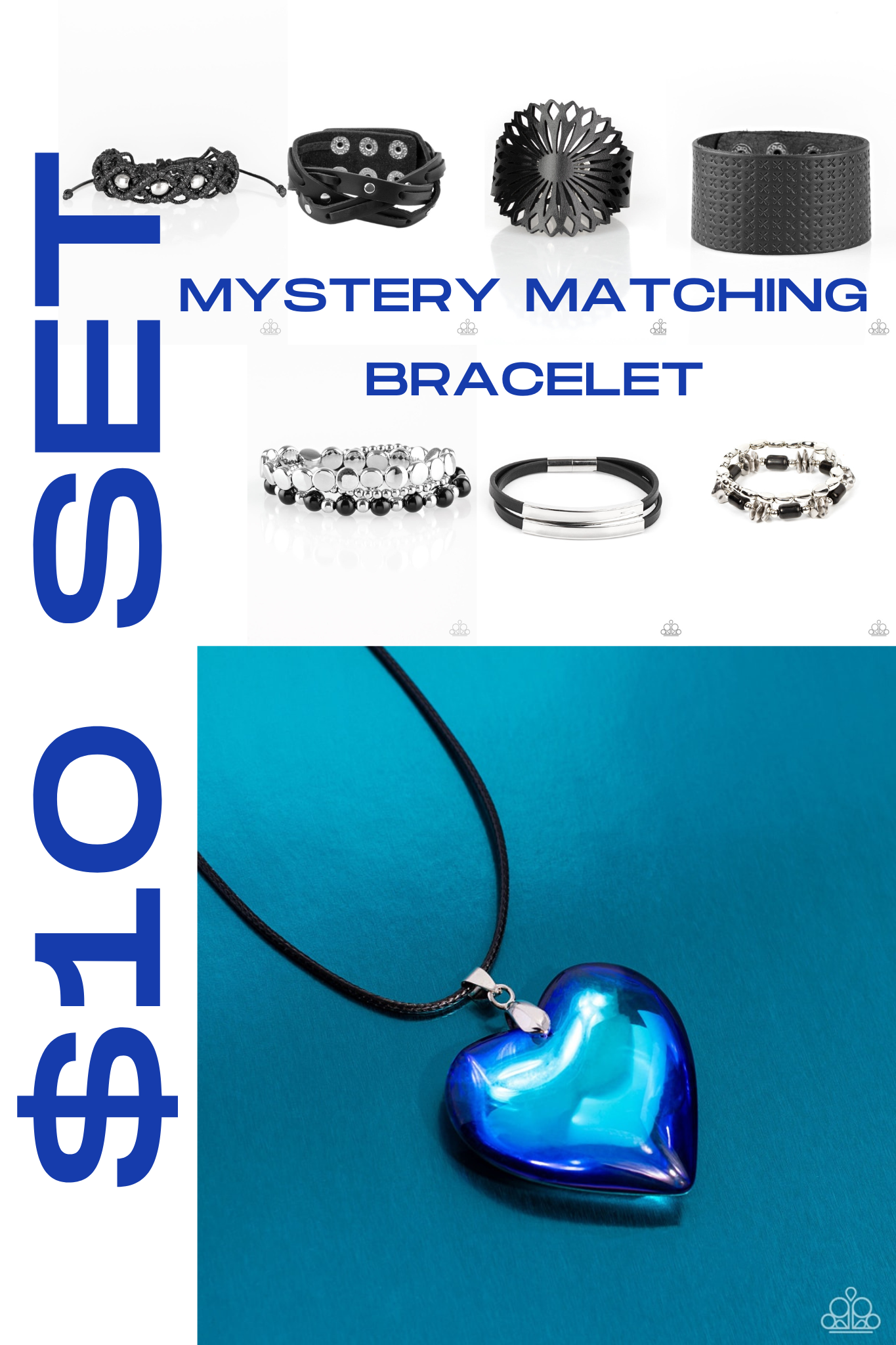 $16 Black Bracelet + Paparazzi ♥ Seize the Simplicity - Blue ♥  Necklace