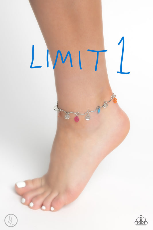 Paparazzi ♥ Smiley Sensation - Multi ♥  Anklet
