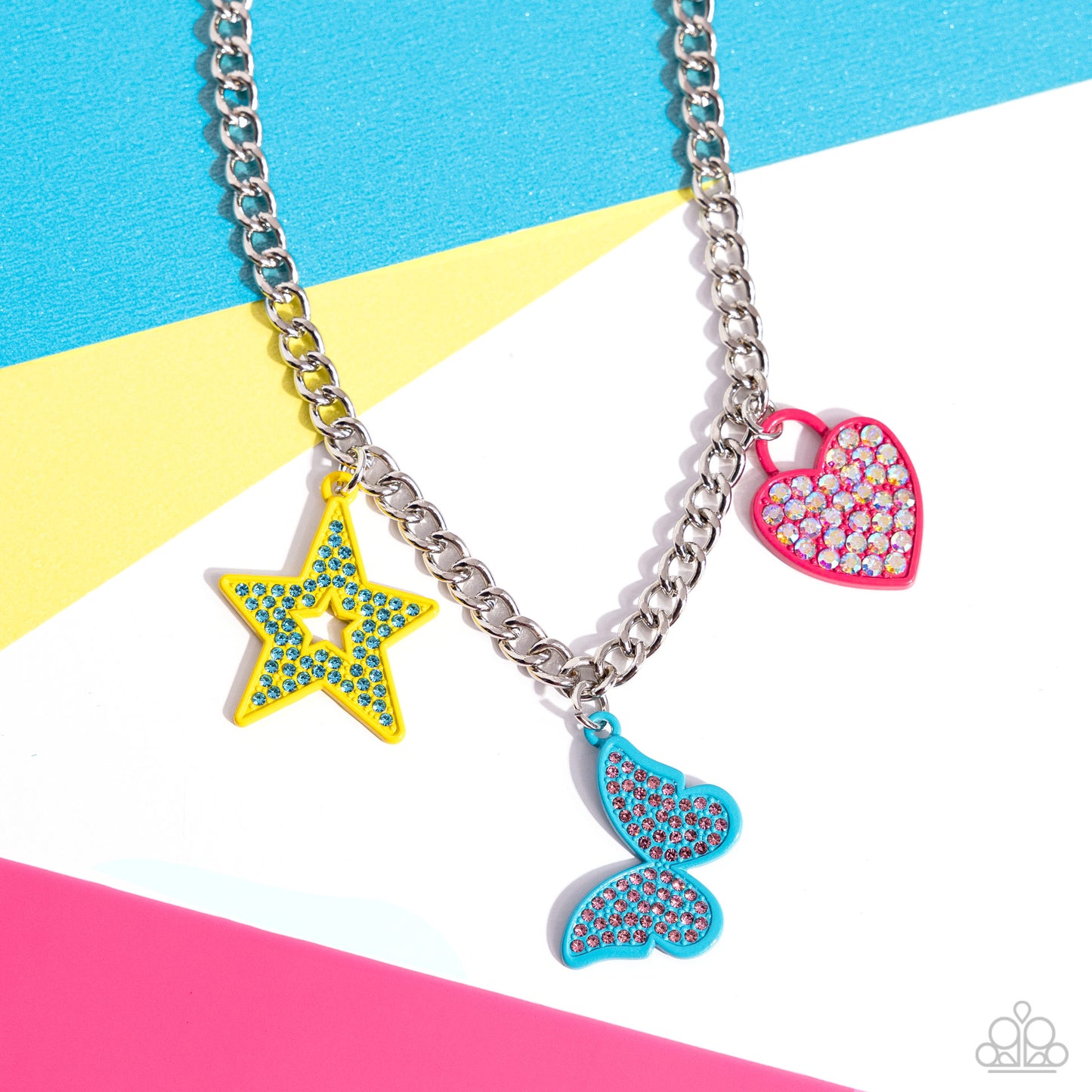 Paparazzi ♥ Sensational Shapes - Multi ♥  Necklace