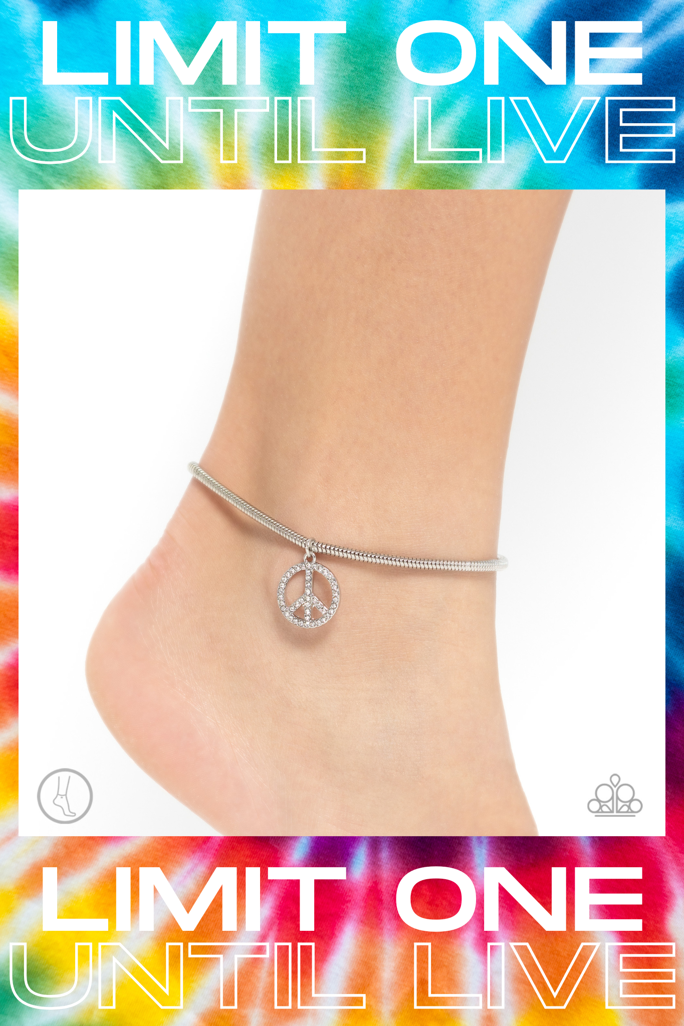 Paparazzi ♥ Pampered Peacemaker - White ♥  Anklet