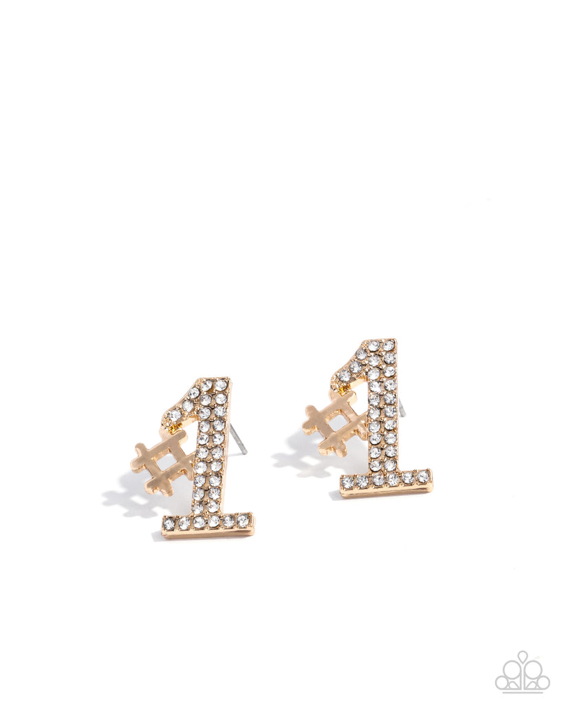 Paparazzi ♥ Were Number One, Youre Number Two ♥ Post Earrings ...