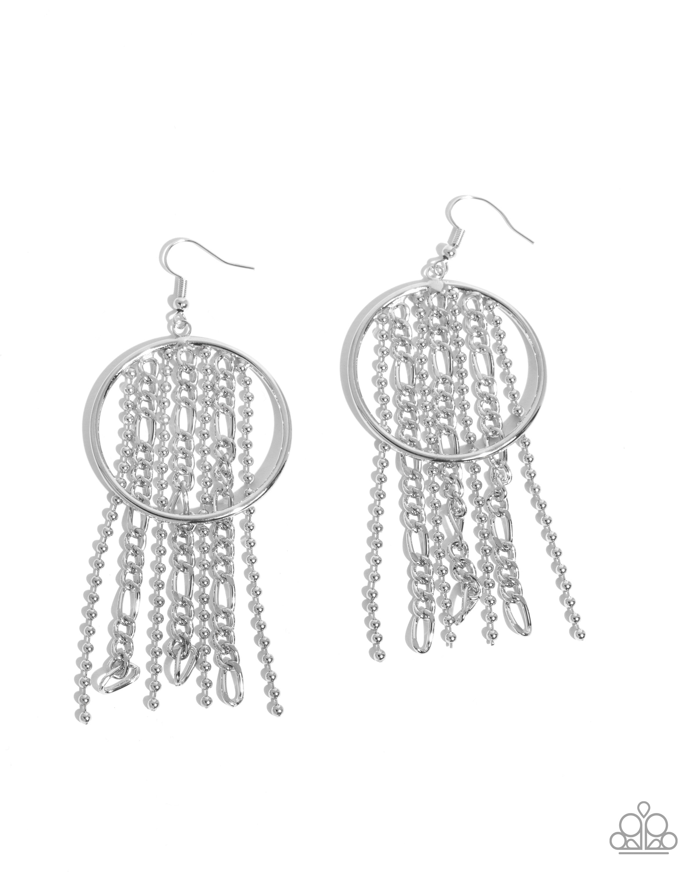 Laboriuso Paparazzi ♥ Laborious Lure - Silver ♥ Earrings – LisaAbercrombie