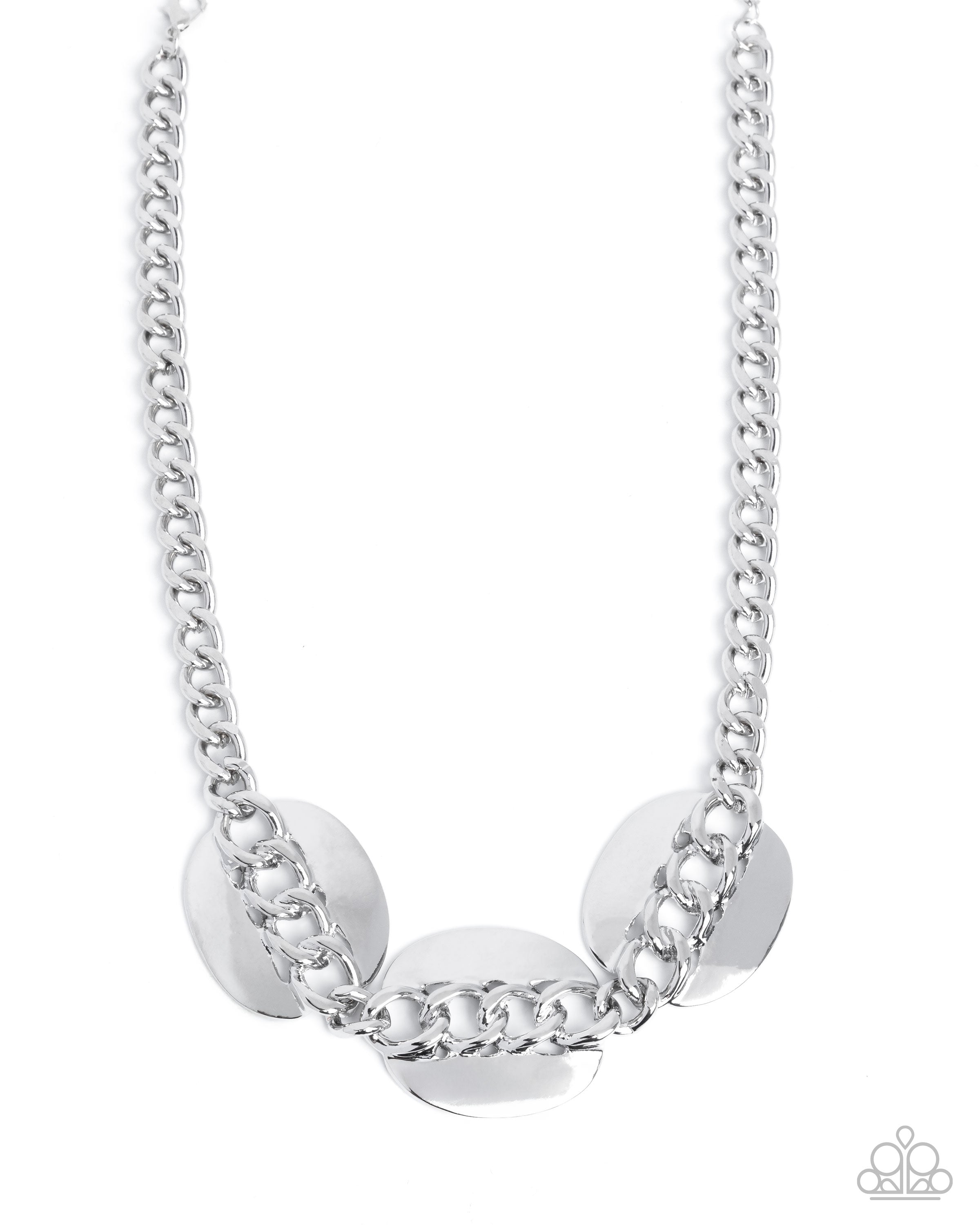 『SA NECKLACE SILVER』 Ordered 6/23* Paparazzi ♥ Solid Skillset - Silver ♥ Necklace