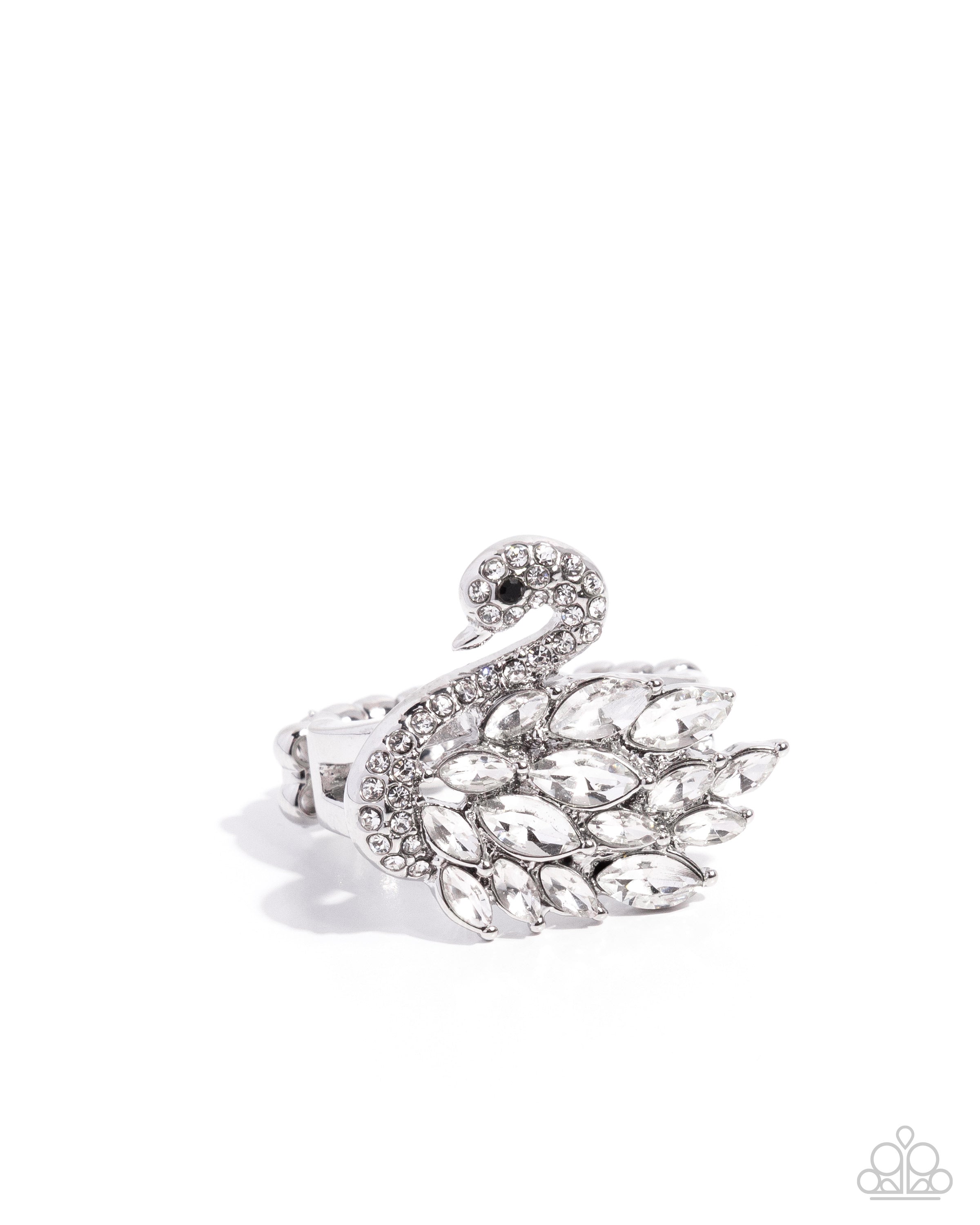 Paparazzi ♥ Sensational Swan - White ♥ Ring – LisaAbercrombie