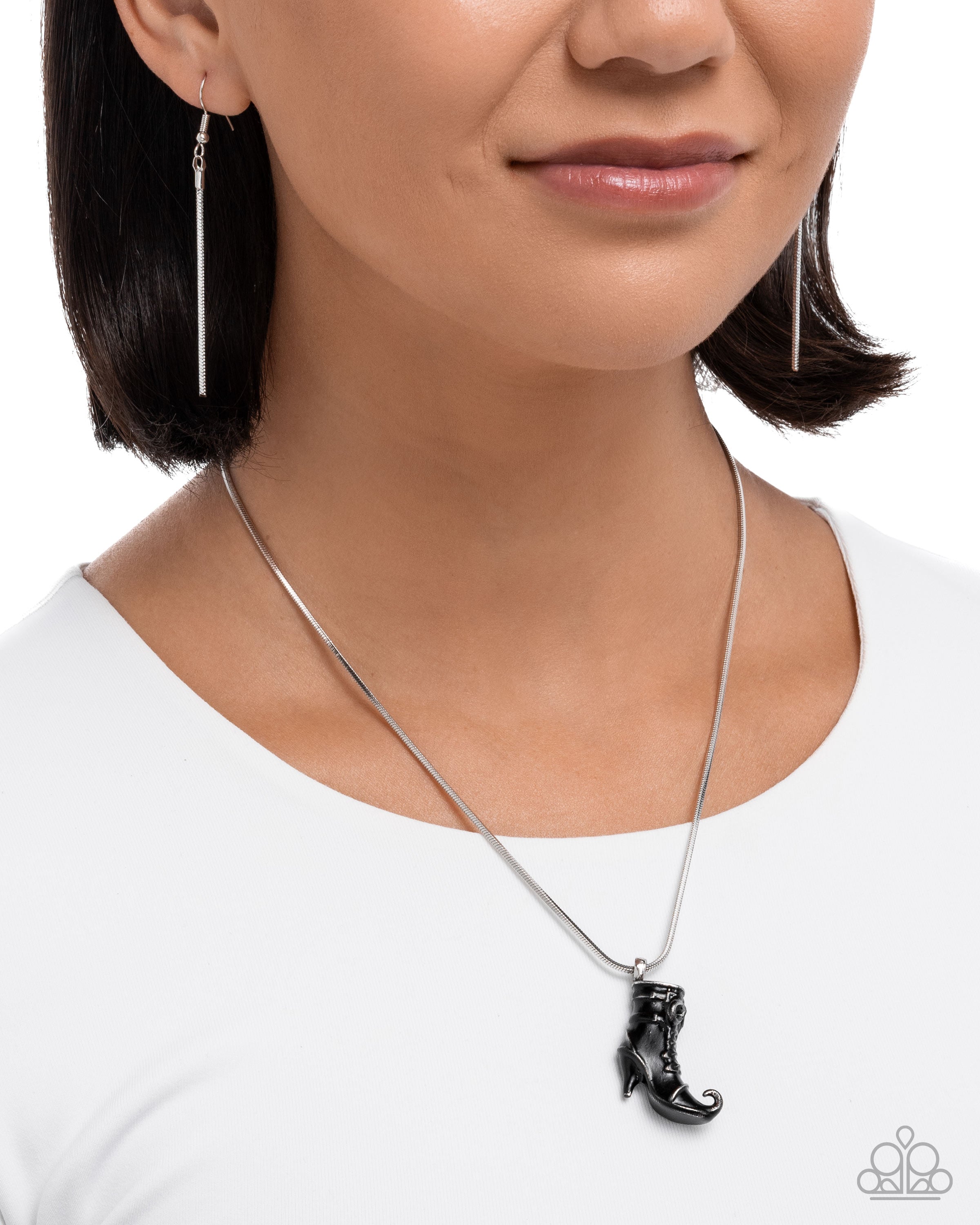 lui jewelry ニット Trompe l'Oeil Necklace Print Knit Top - Women - Ready-to