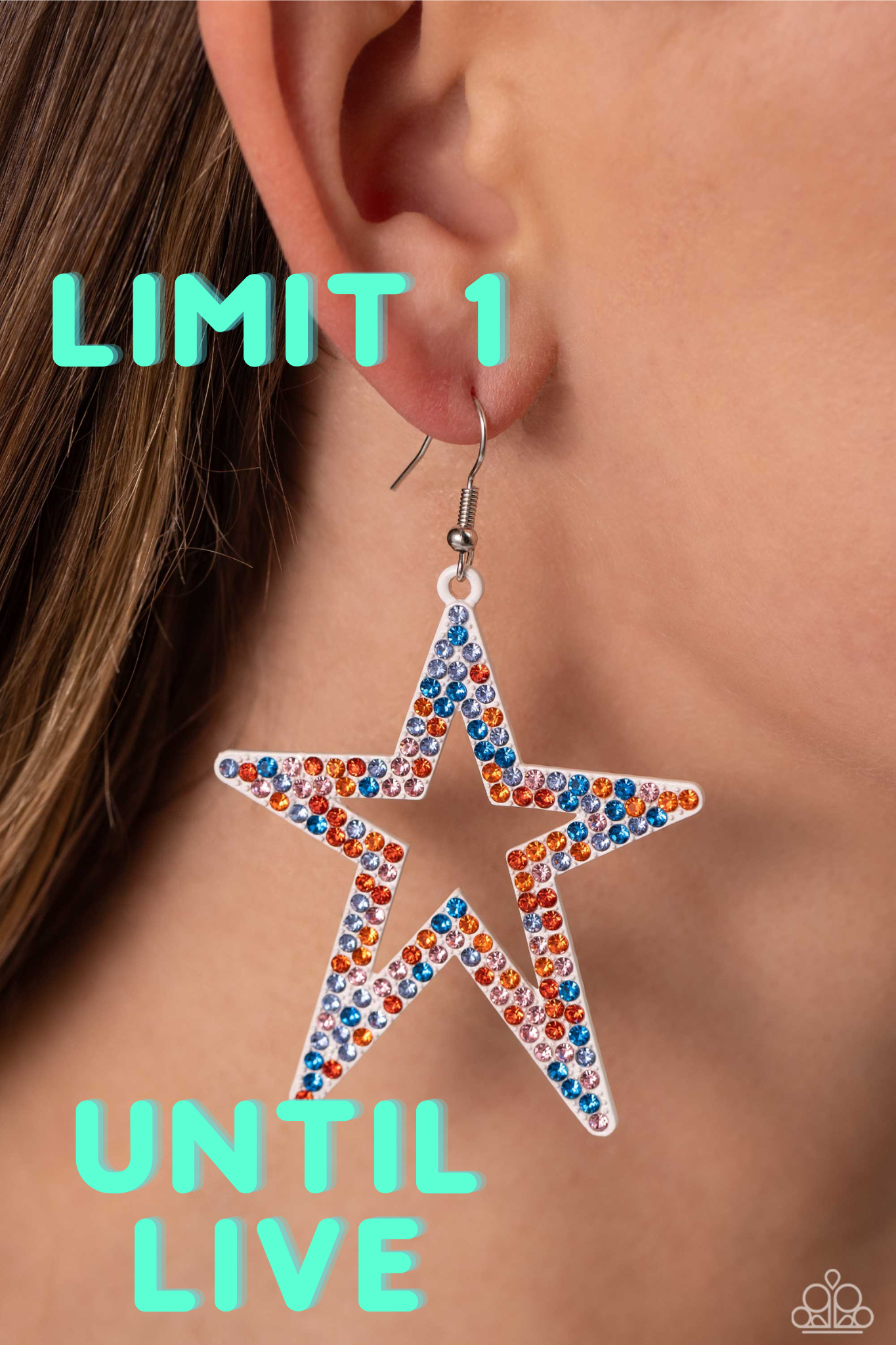 Paparazzi ♥ Rockstar Energy - White ♥  Earrings