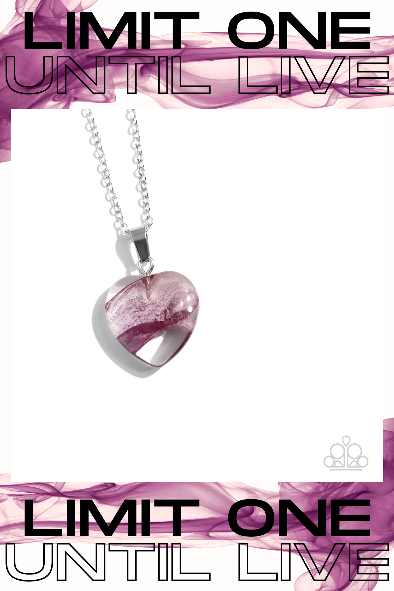 Paparazzi ♥ HEART Exhibition - Purple ♥  Necklace