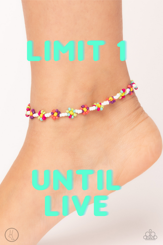 Paparazzi ♥ Midsummer Daisy - Multi ♥  Anklet