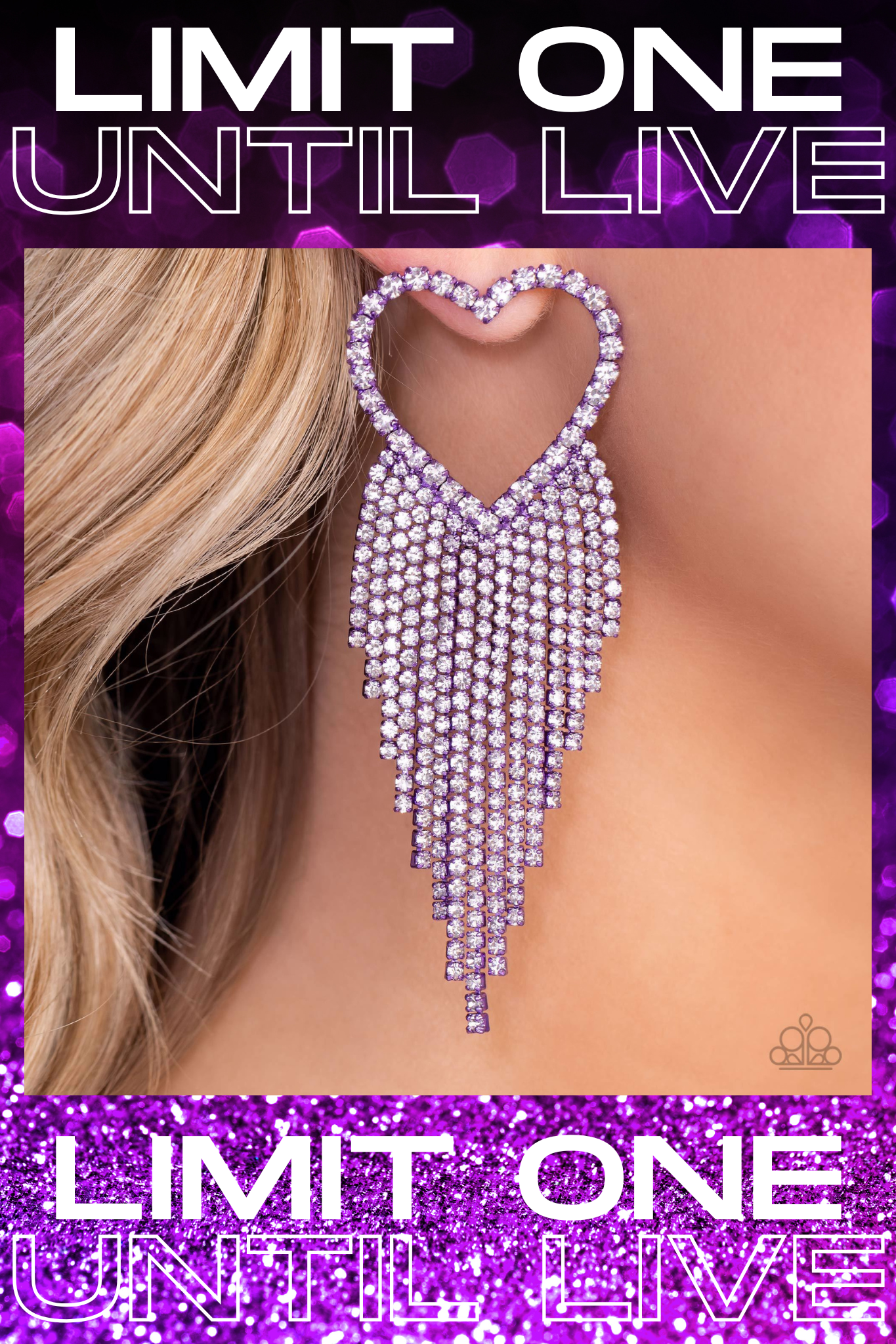 Paparazzi ♥ Sumptuous Sweethearts - Purple ♥  Post Earrings