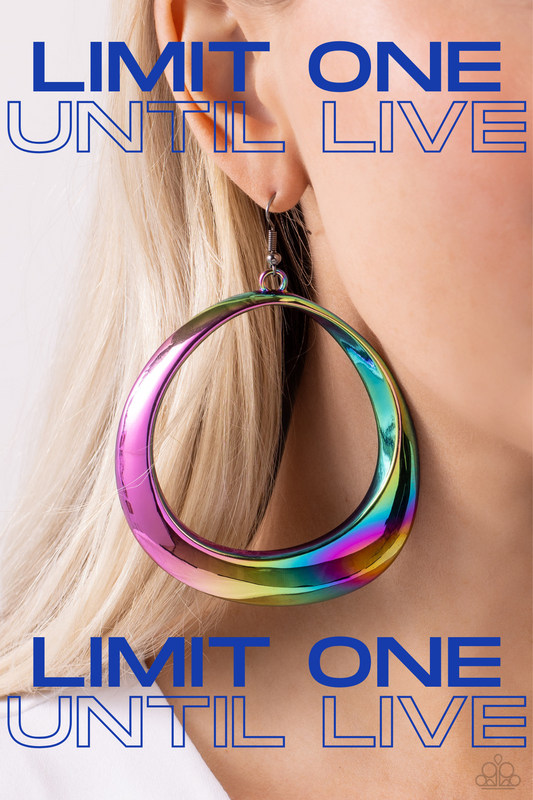 Paparazzi ♥ Asymmetrical Action - Multi ♥  Earrings