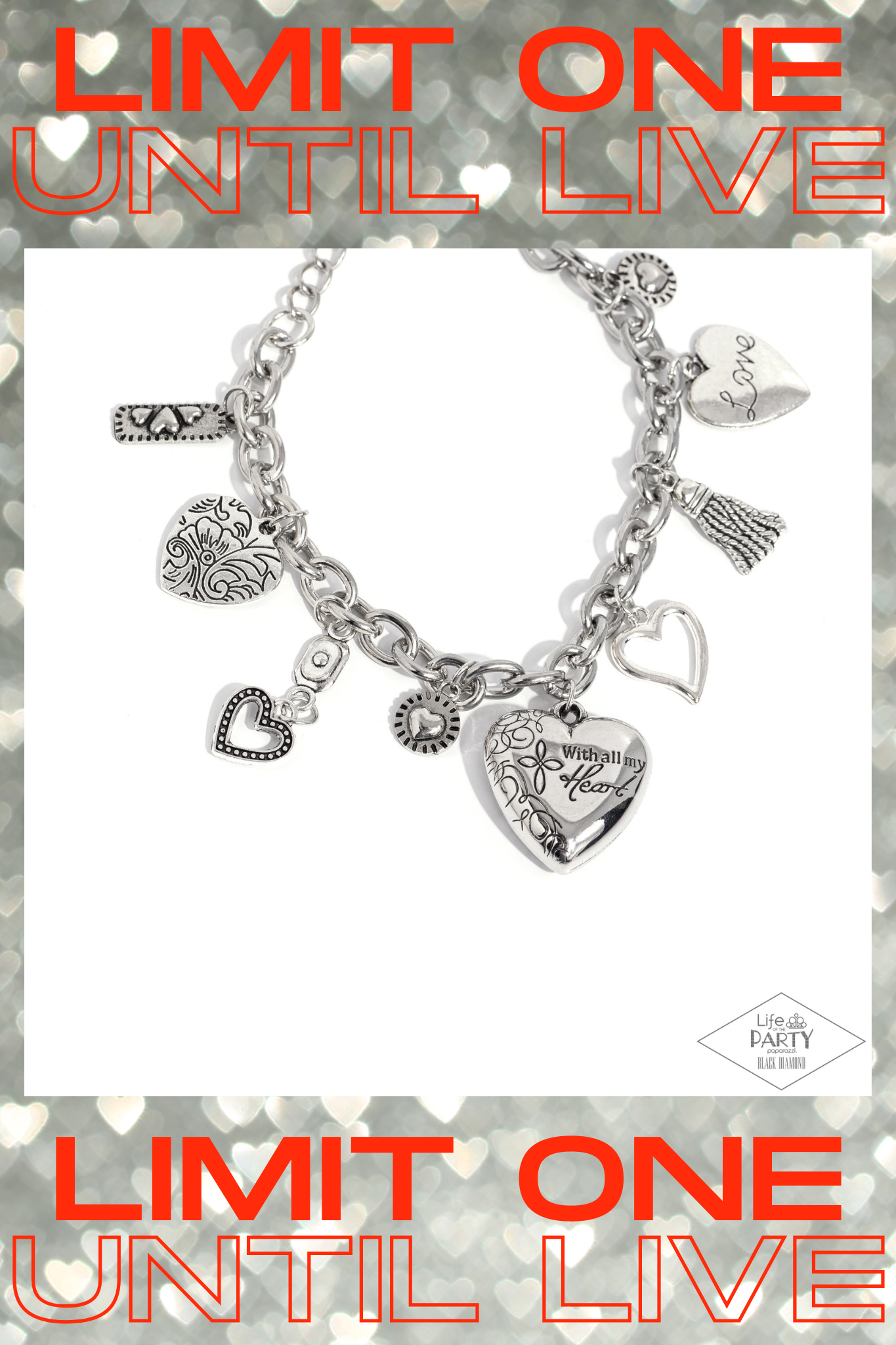 Paparazzi ♥ Pure In Heart - Silver ♥  Bracelet