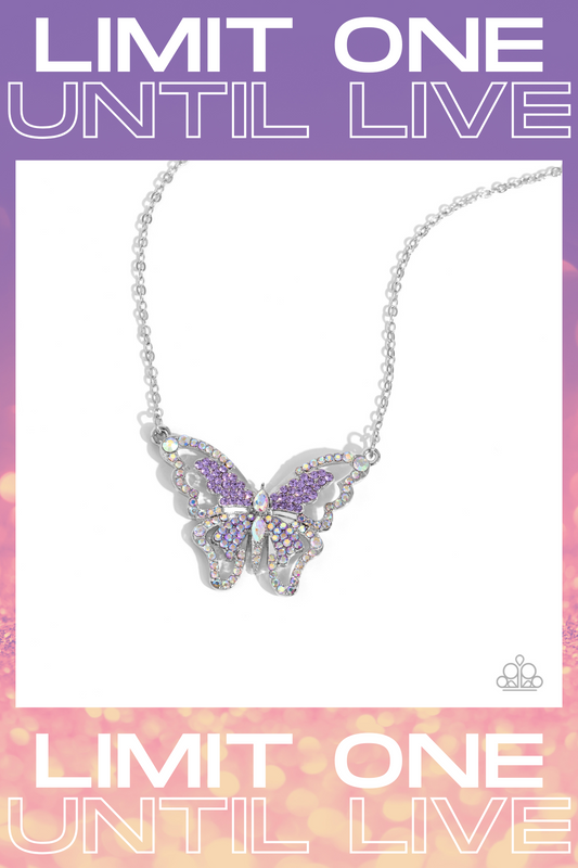 Paparazzi ♥ Weekend WINGS - Purple ♥  Necklace