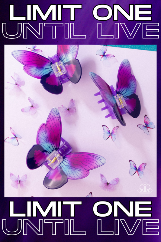 Paparazzi ♥ Monarch Model - Purple ♥ Hair Clip