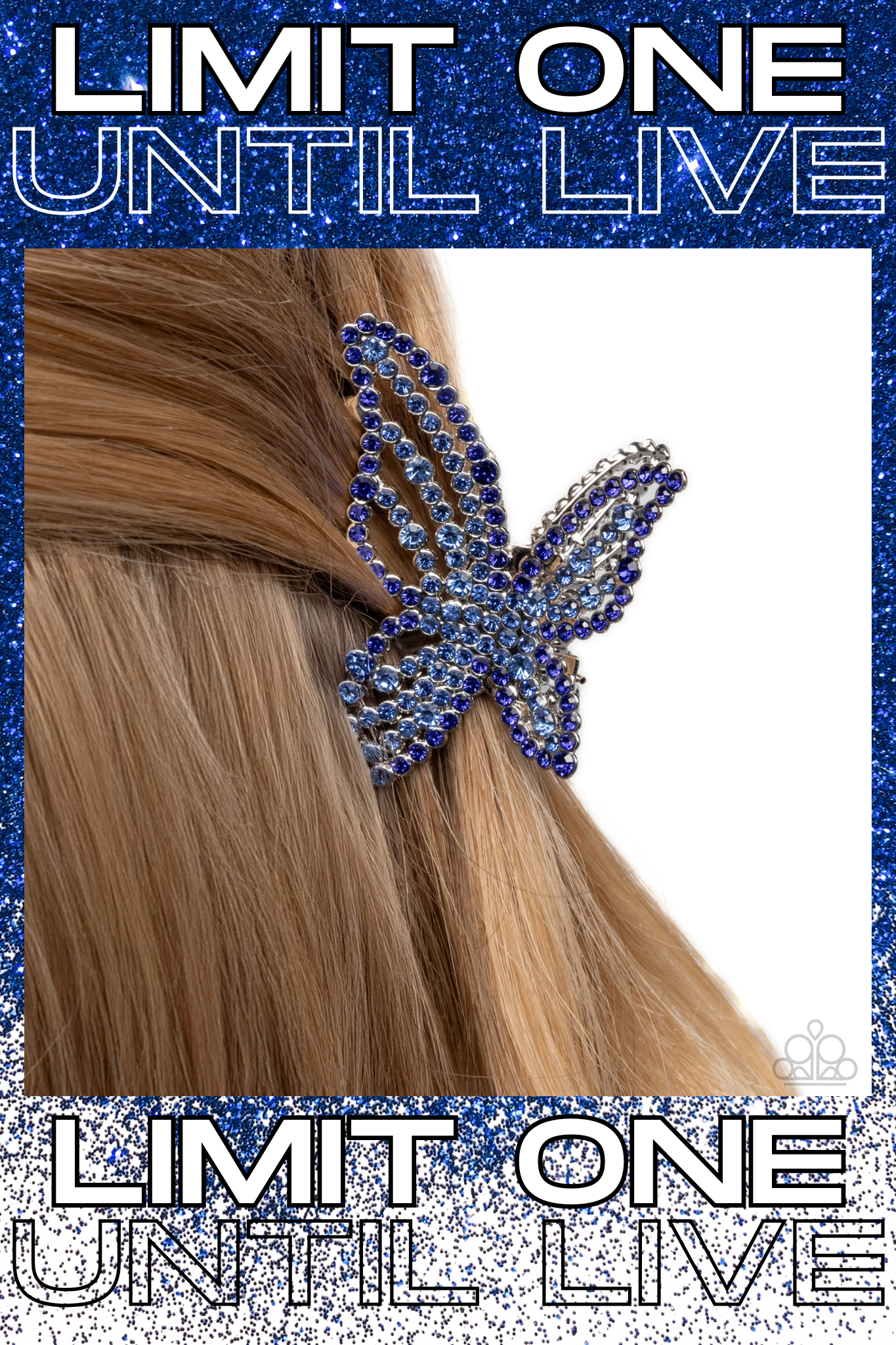 Paparazzi ♥ Fluttering Falsetto - Blue ♥ Hair Clip