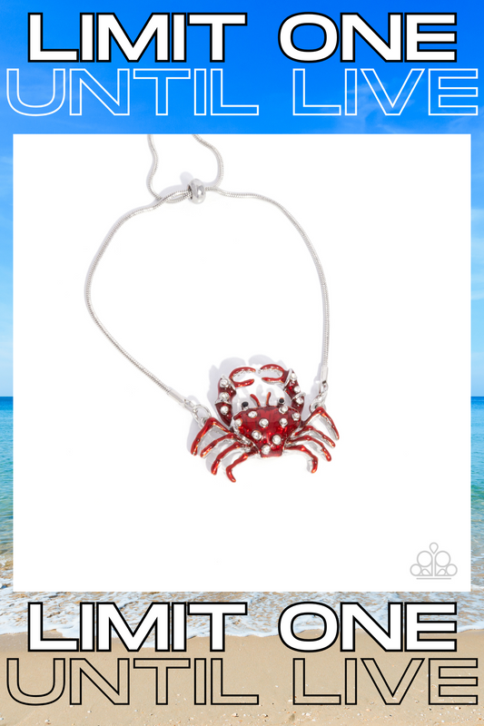 Paparazzi ♥ CRAB Walk - Red ♥ Bracelet
