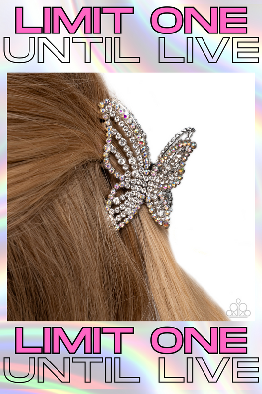 Paparazzi ♥ Fluttering Falsetto - White ♥ Hair Clip