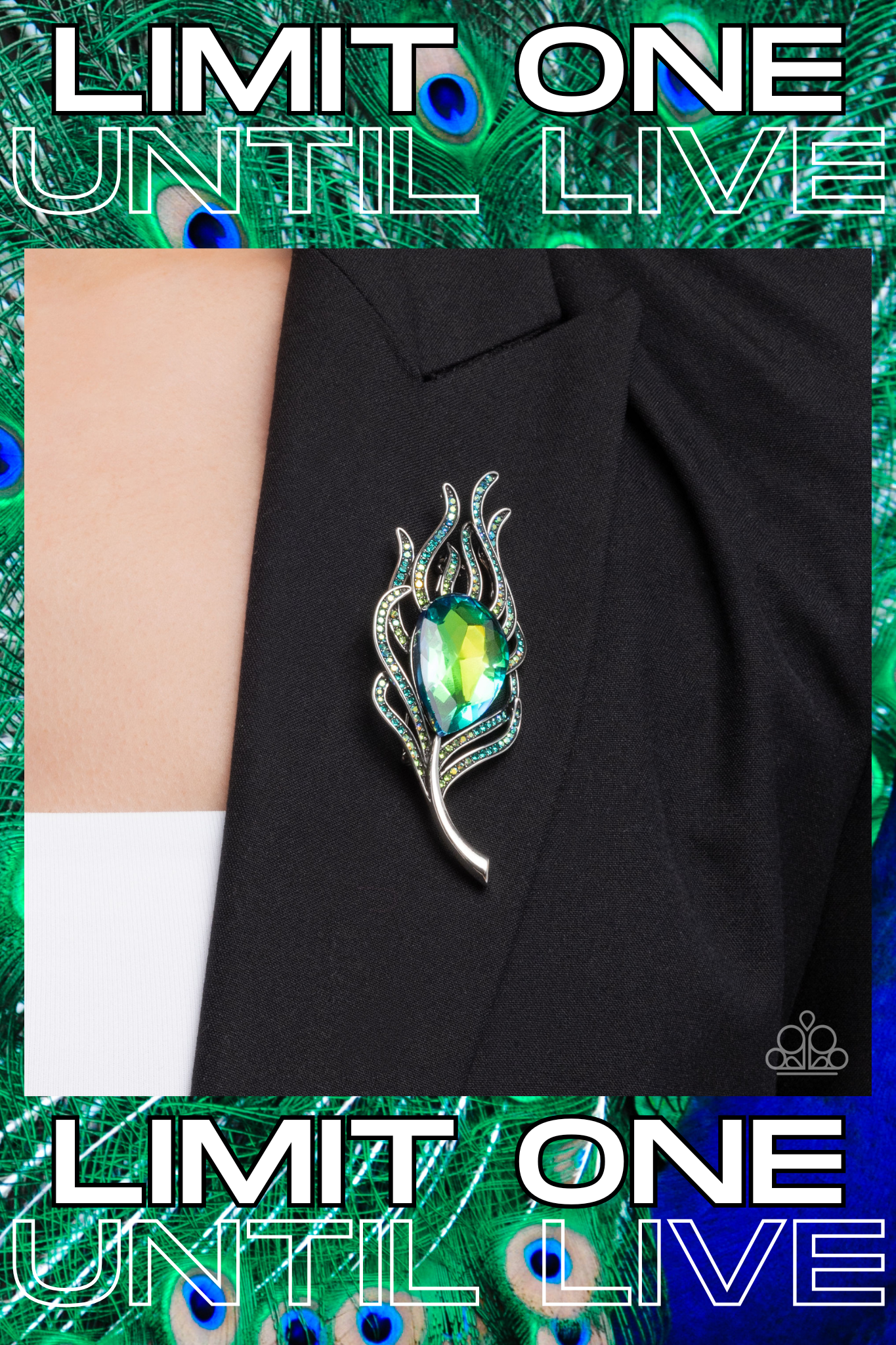 *Ordered 6/2025* Paparazzi ♥ Peacock Pedigree - Green ♥ Brooch