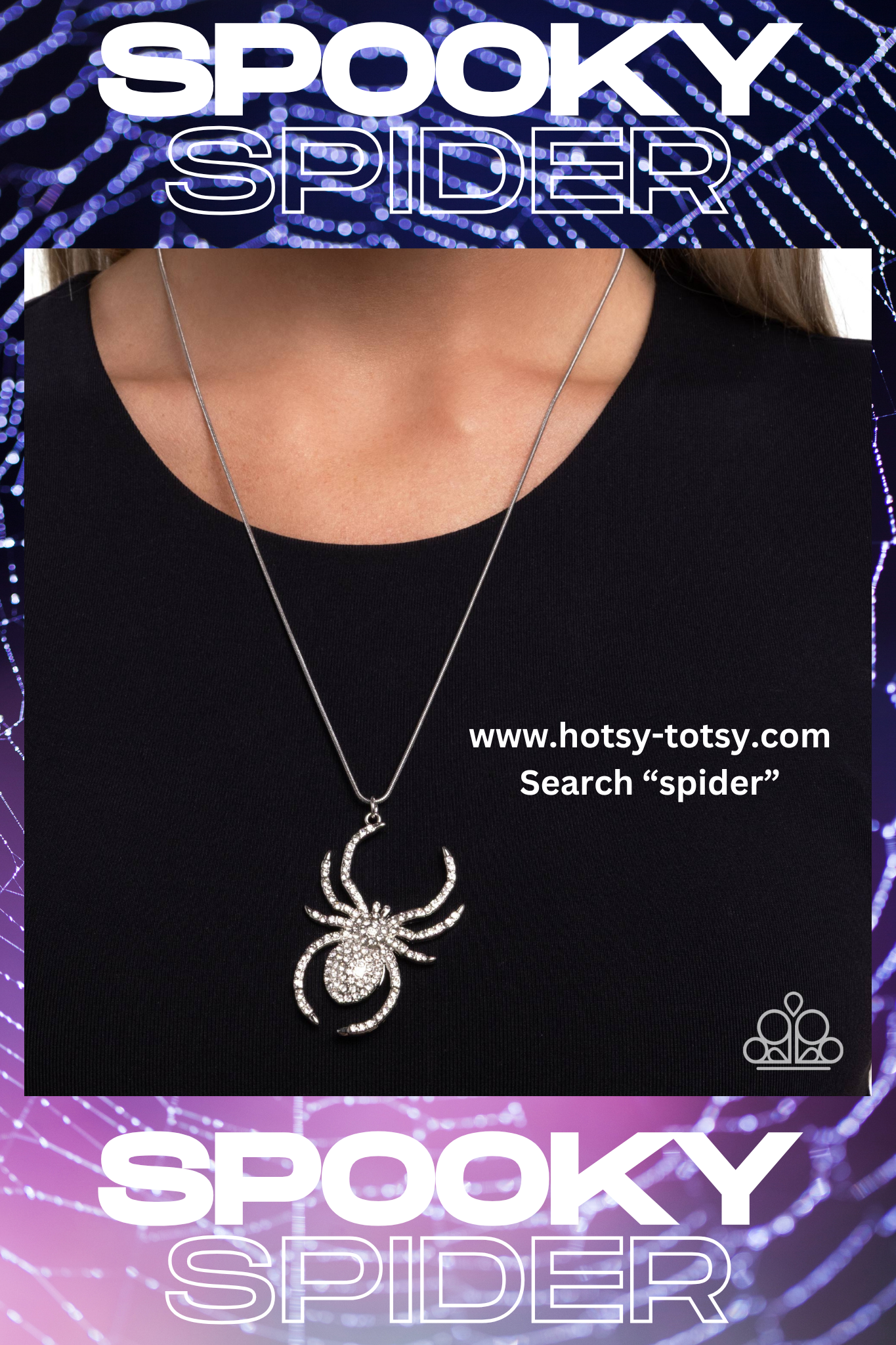 *Ordered 8/19* Paparazzi ♥ Spider Story - White ♥ Necklace