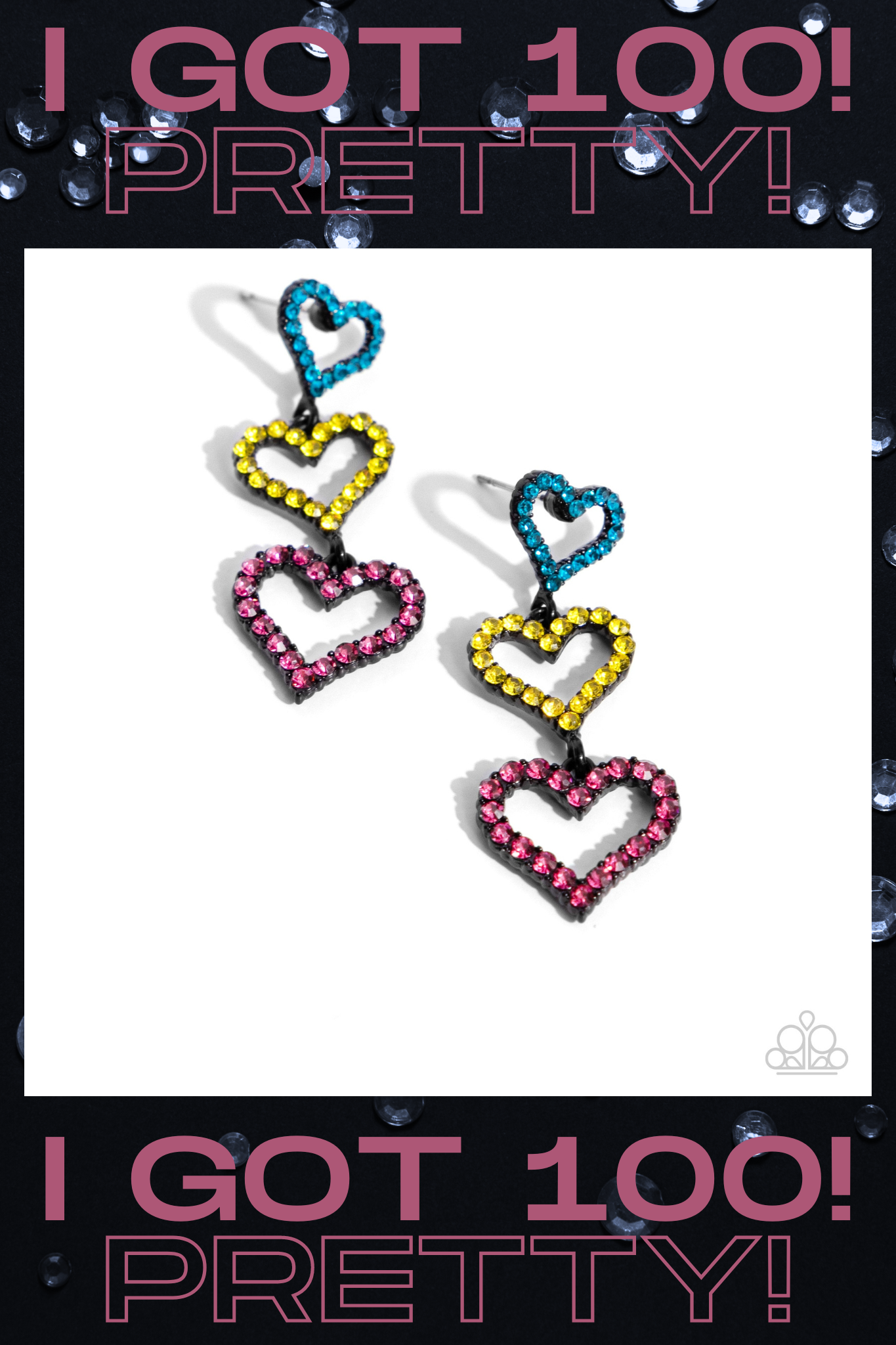 Paparazzi ♥ Sweetheart Succession - Pink ♥  Post Earrings