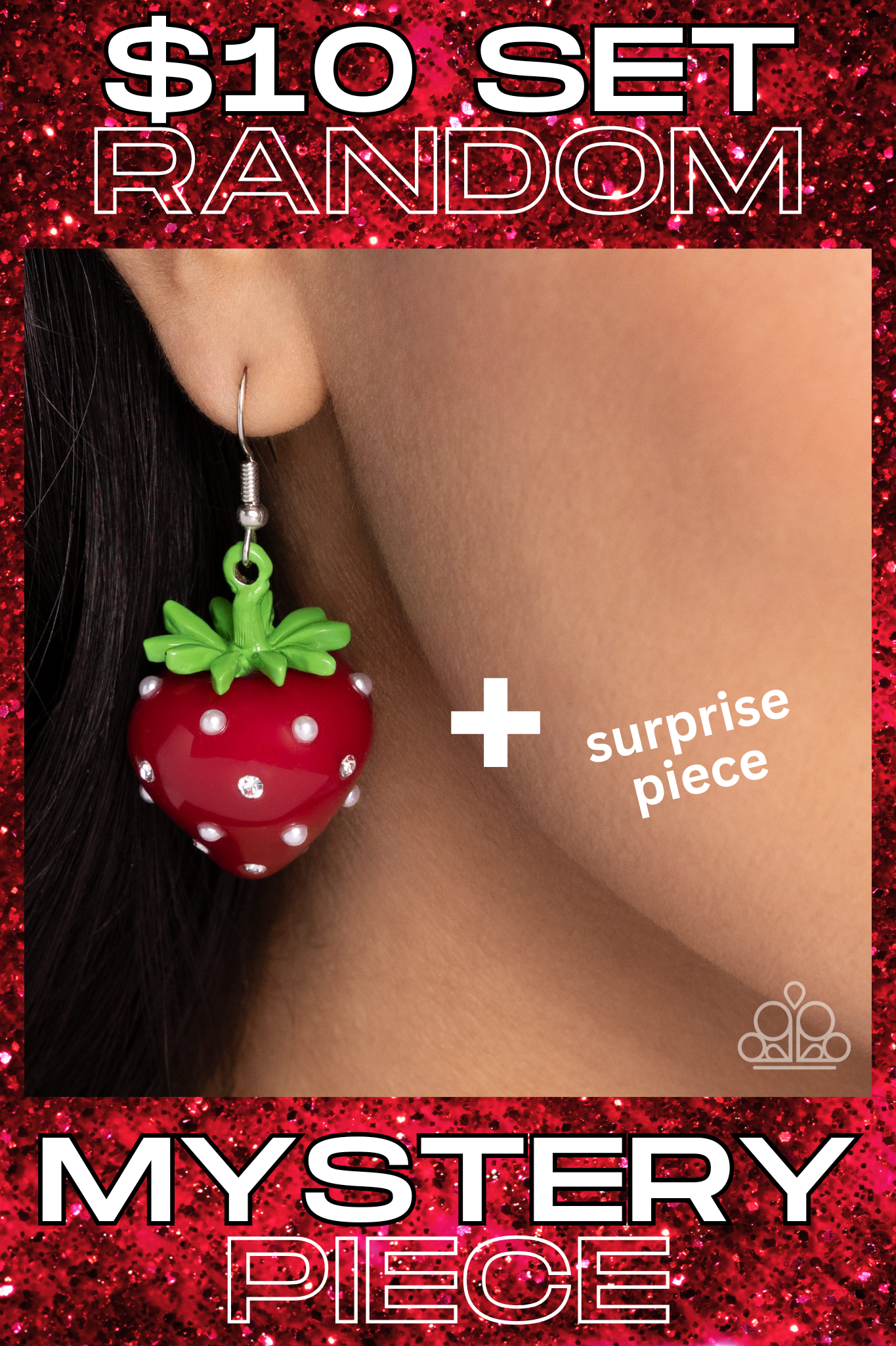 $16 Strawberry earrings set