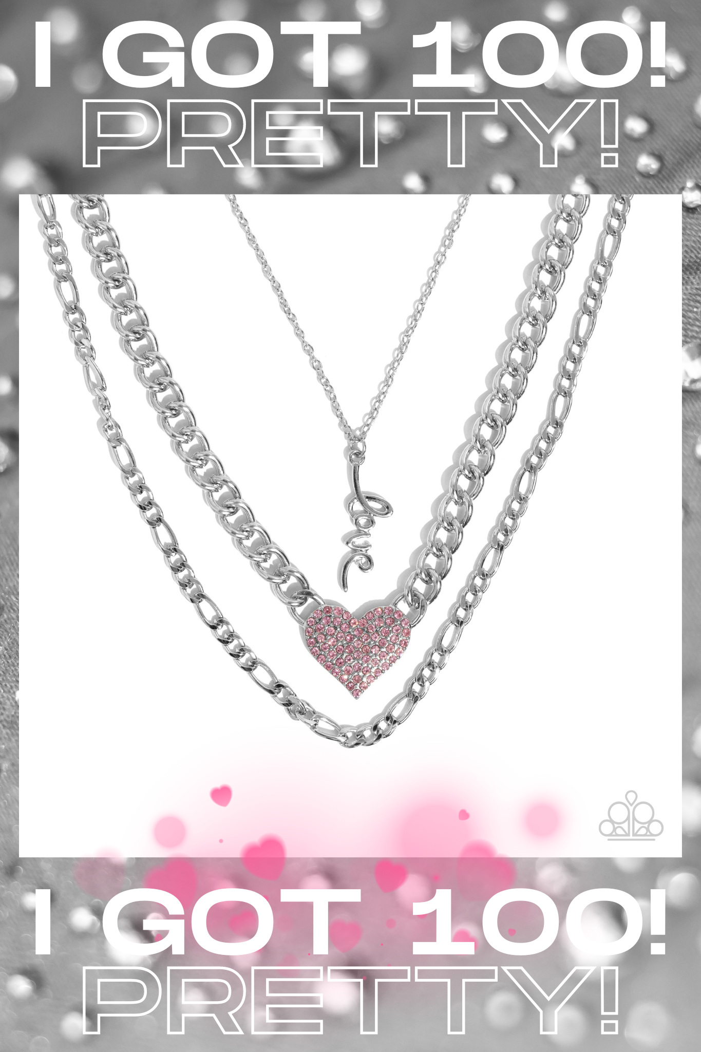 Paparazzi ♥ Luxurious Love - Pink ♥  Necklace