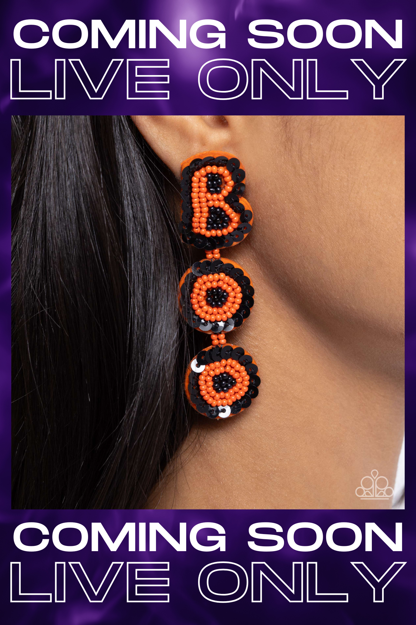 $16 SET: CASUAL Necklace + Paparazzi ♥ Halloween Bash - Orange ♥  Post Earrings