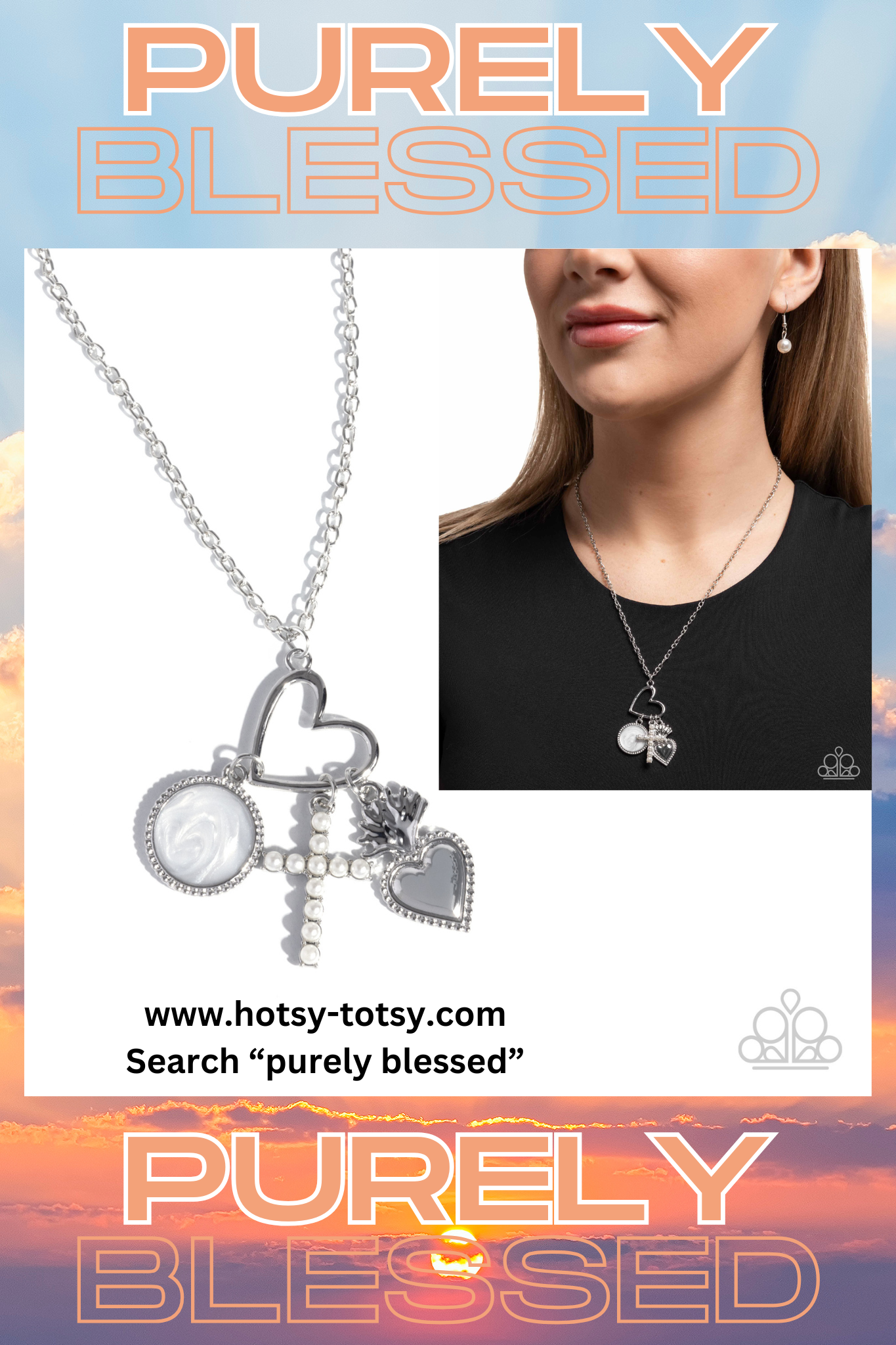 Paparazzi ♥ Purely Blessed - White ♥ Necklace