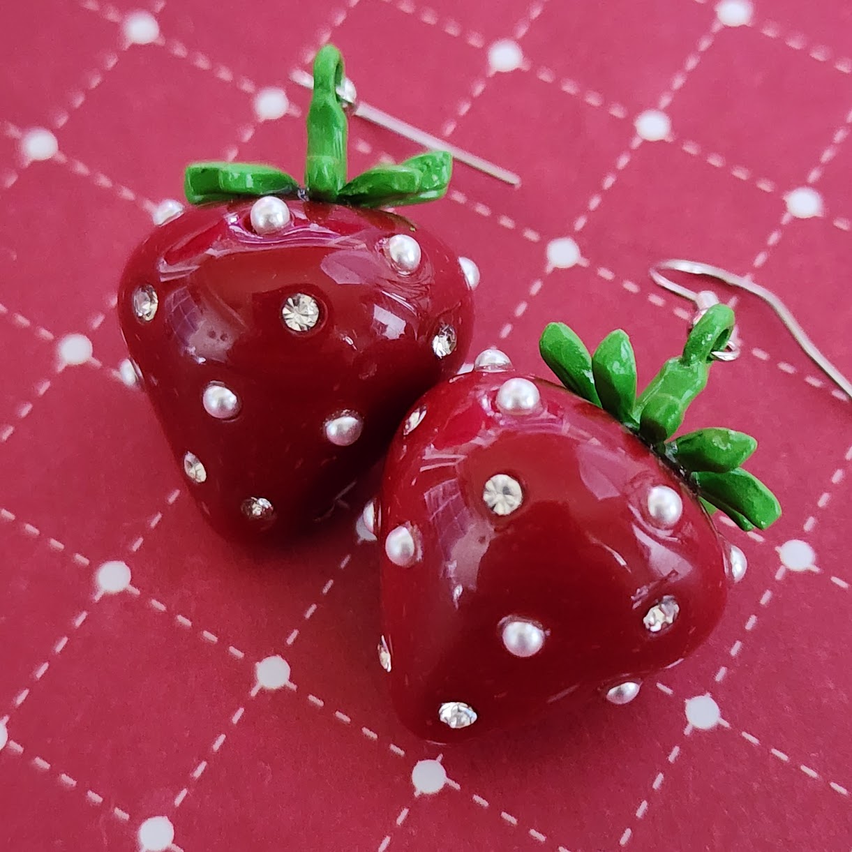 Paparazzi ♥ Strawberry Sentiment - Red ♥  Earrings