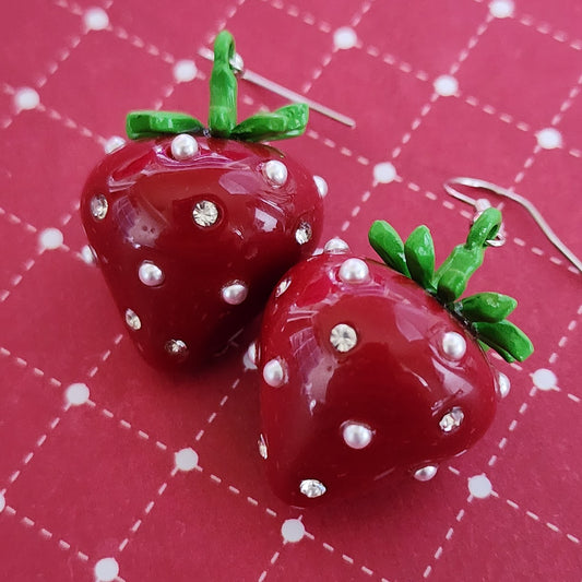 Paparazzi ♥ Strawberry Sentiment - Red ♥  Earrings