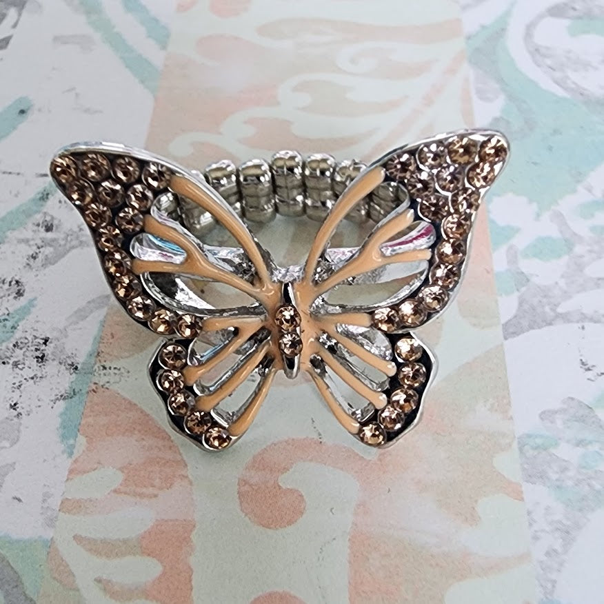 Paparazzi ♥ Aerial Aesthetic - Orange ♥  Ring