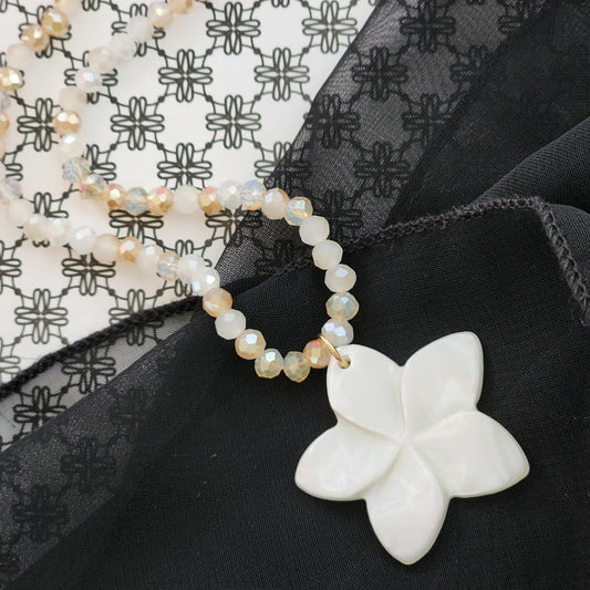 Paparazzi ♥ Handcrafted Hawaiian - White ♥  Necklace