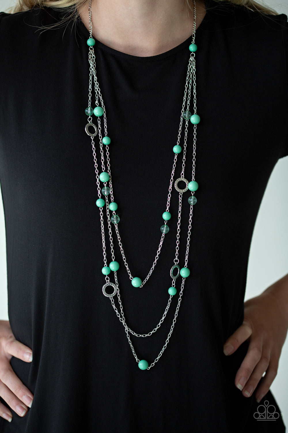 Paparazzi ♥ Brilliant Bliss - Green ♥  Necklace
