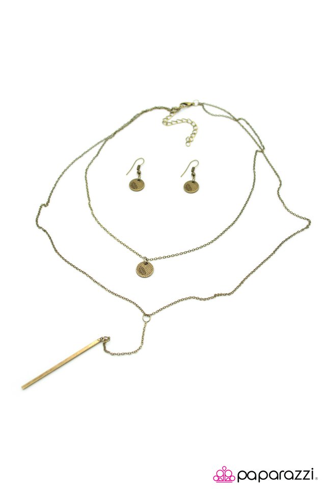 Paparazzi ♥ So BAR, So Good - Brass ♥ Necklace