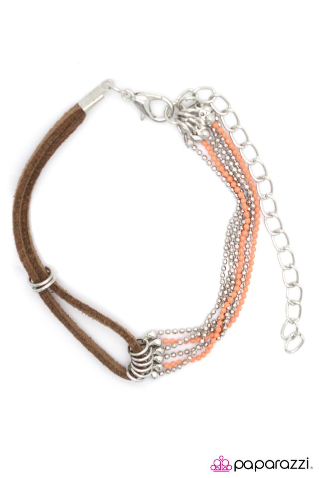 Paparazzi ♥ New Heights - Orange ♥ Bracelet