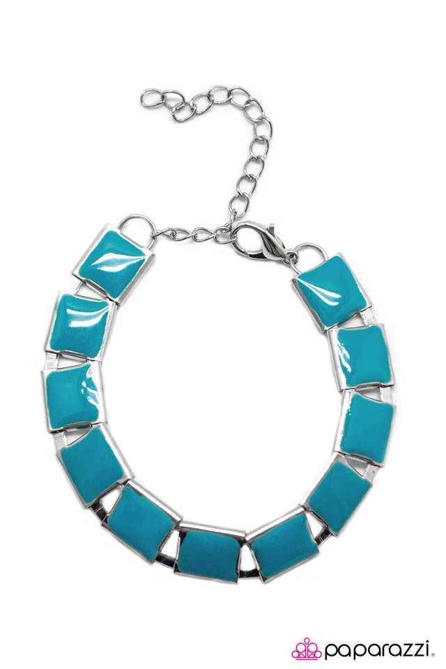 Paparazzi ♥ SQUARE I Want To Be - Blue ♥ Bracelet