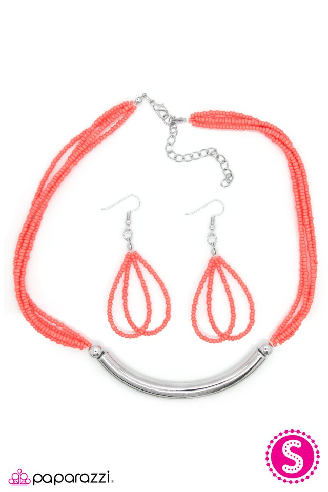 Paparazzi ♥ The Texan - Orange ♥ Necklace