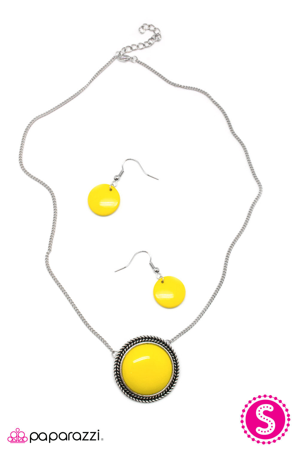 Paparazzi ♥ Whats Poppin? - Yellow ♥  Necklace