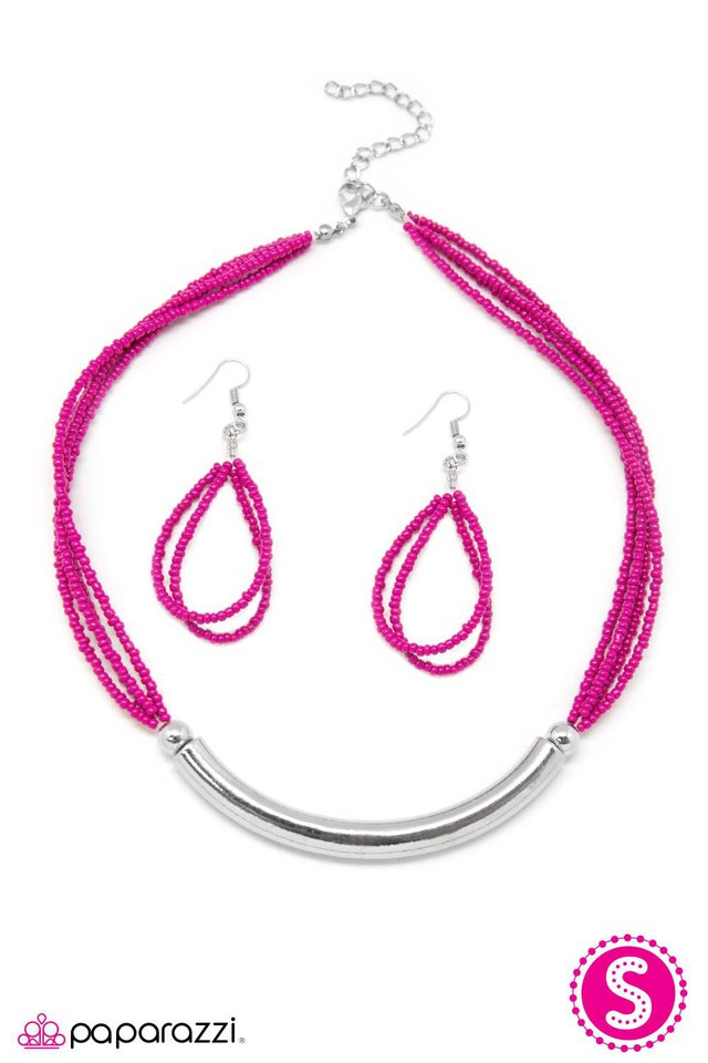 Paparazzi ♥ The Texan - Pink ♥ Necklace