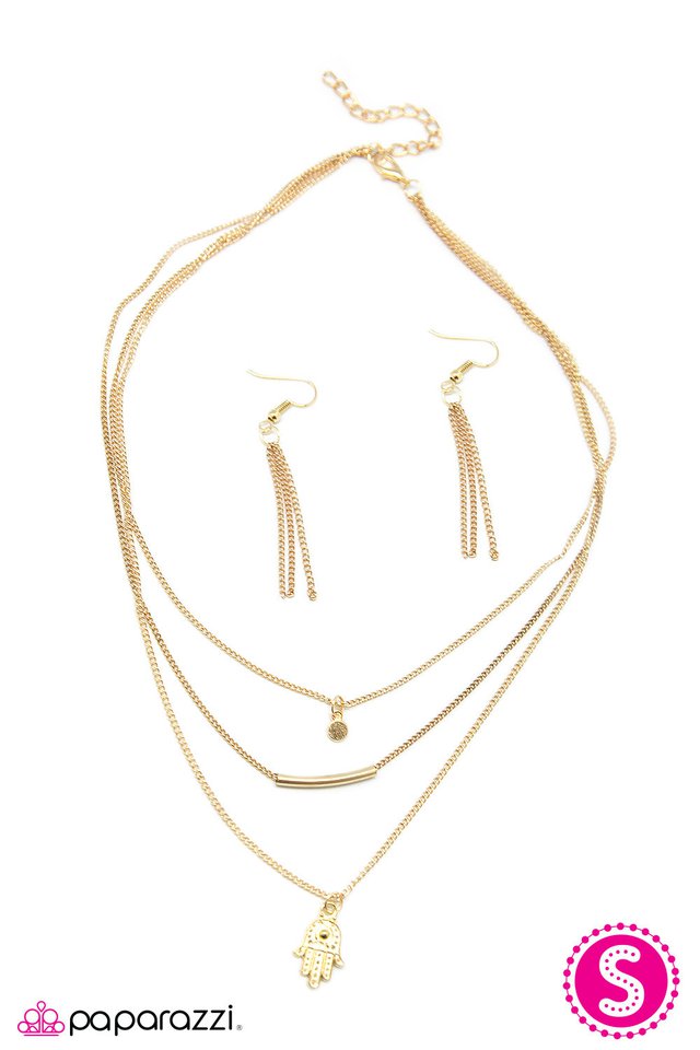 Paparazzi ♥ Live Long and Prosper - Gold ♥ Necklace