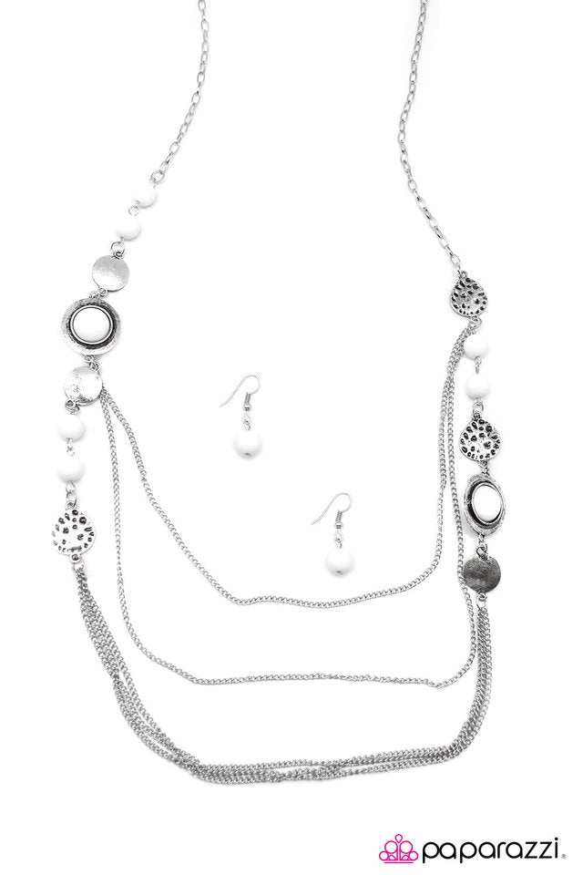 Paparazzi ♥ The Great Expedition - White ♥ Necklace